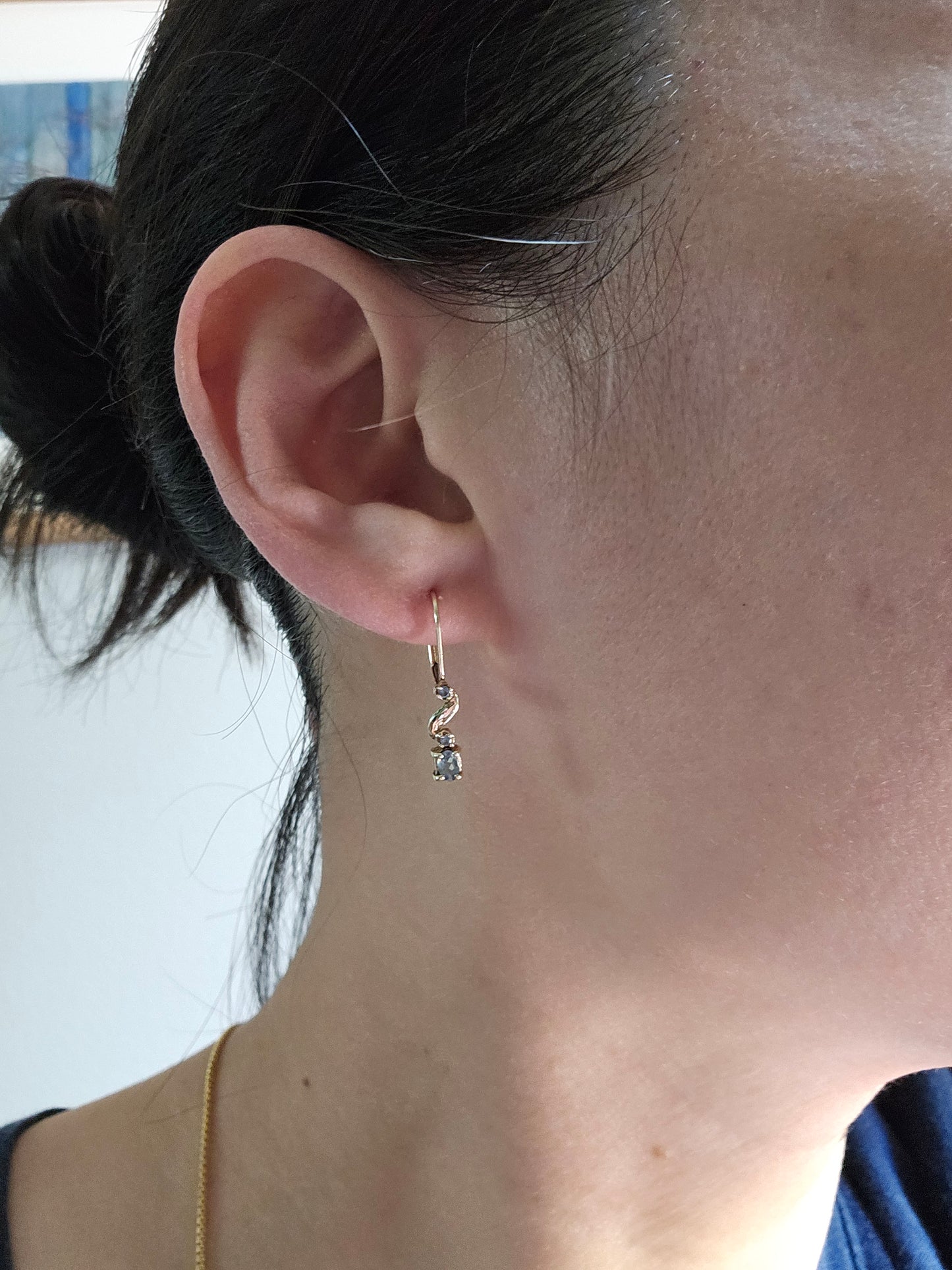 Custom Natural Alexandrite Earrings
