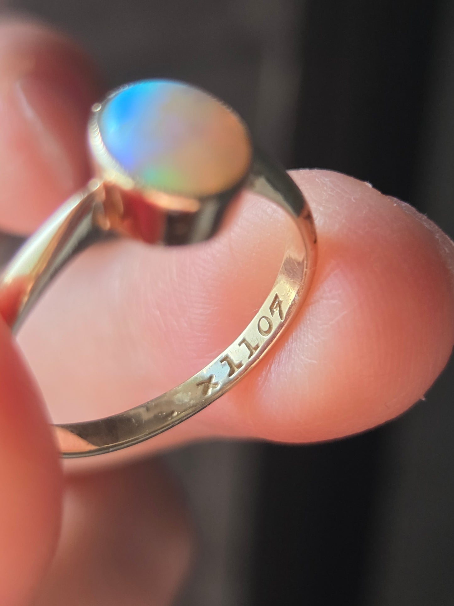Opal 14k Yellow Gold Ring