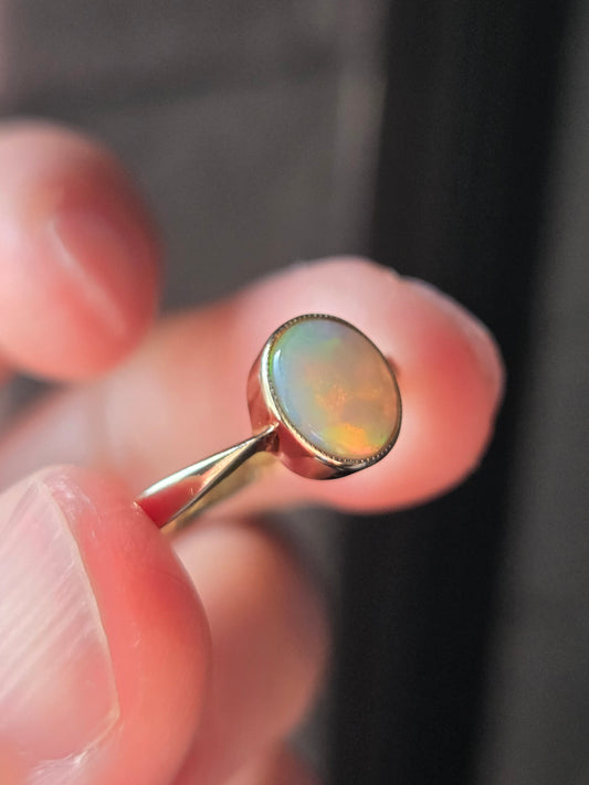 Opal 14k Yellow Gold Ring