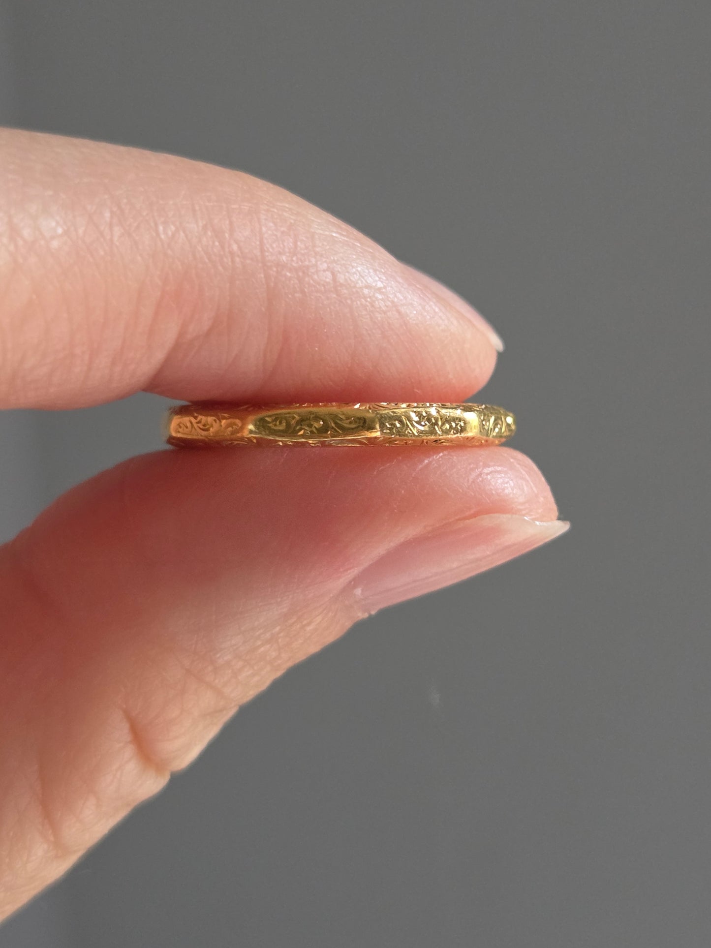 22k Vintage 1940s Gold Wedding Bands