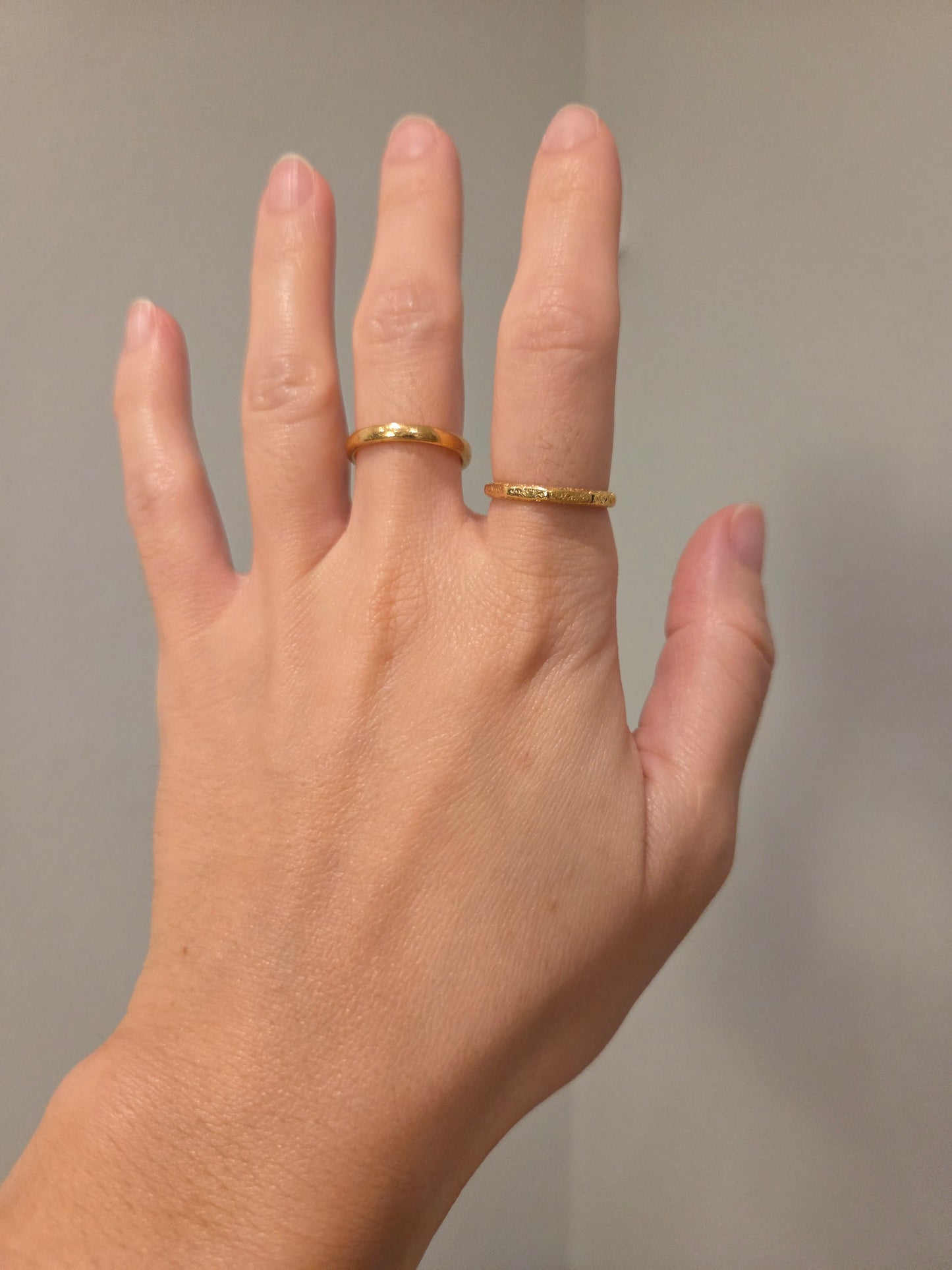 22k Vintage 1940s Gold Wedding Bands