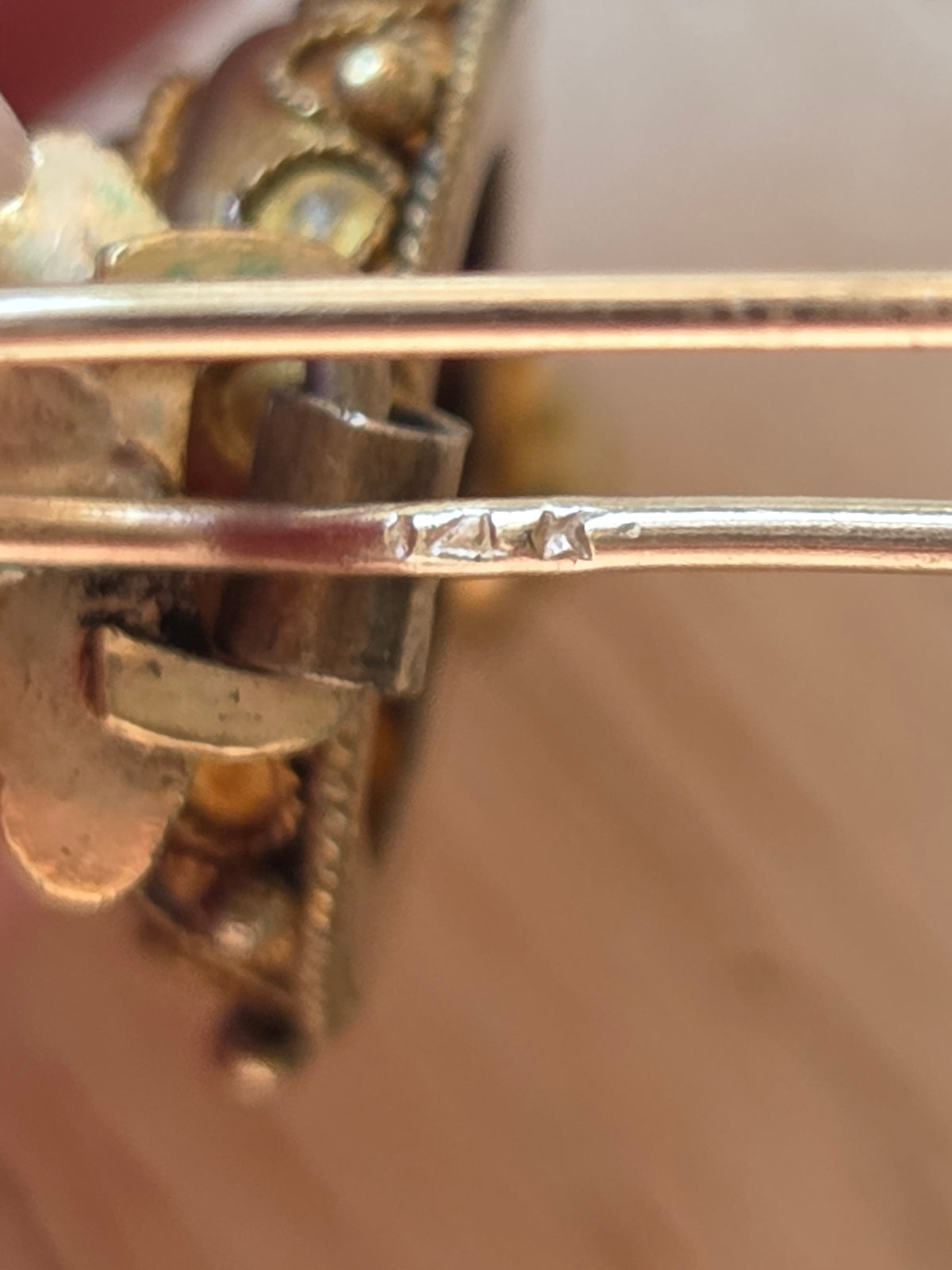 Victorian Etruscan Revival Earrings 14k Gold