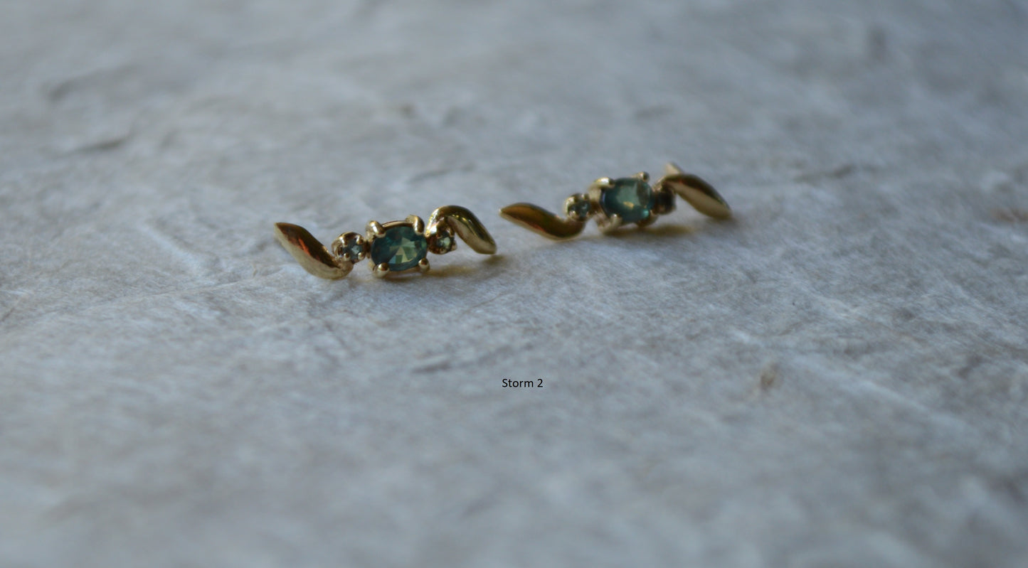Custom Natural Alexandrite Earrings