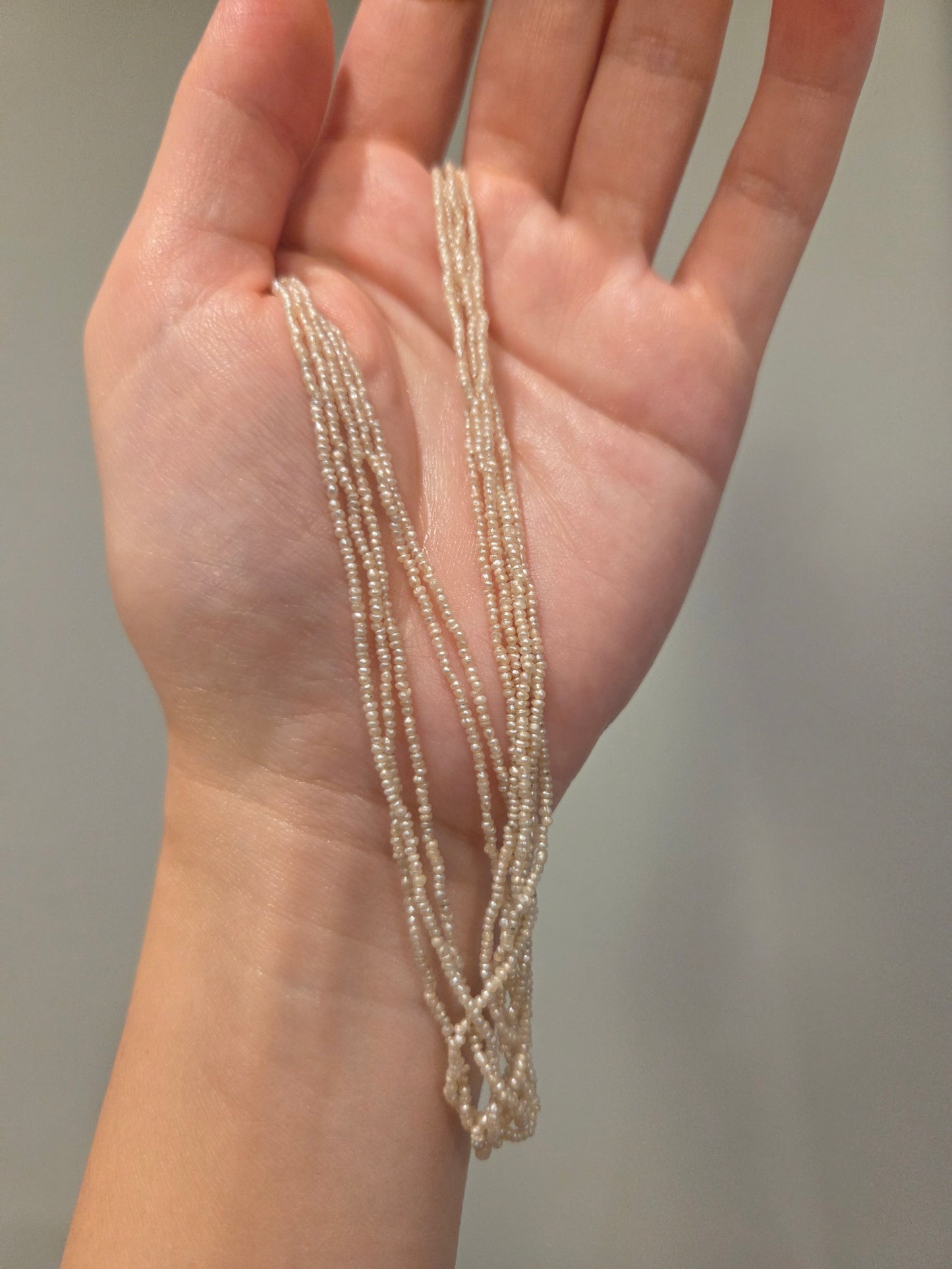 GIA Natural Saltwater Antique Pearl Necklace
