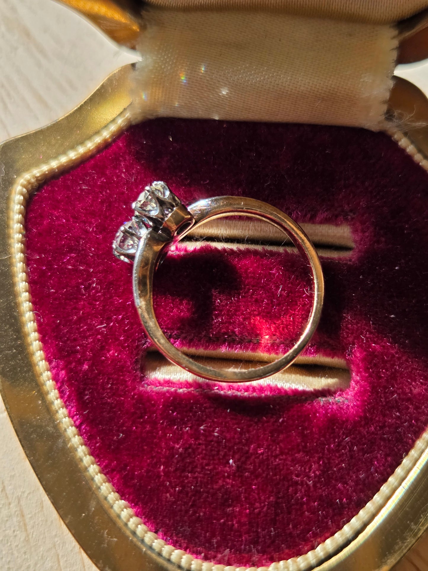 Edwardian Toi et Moi Ring 0.72ctw Diamond Ring